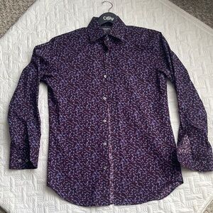 Bonobos stretch slim fit Men's Purple Patterned Shirt